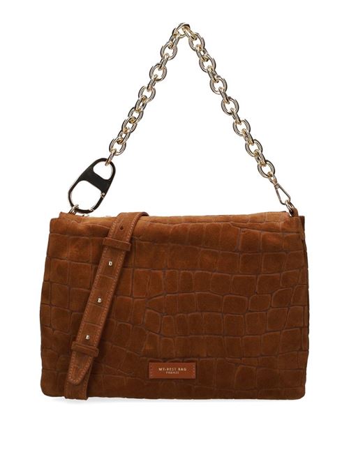 reflex croco suede MY BEST BAG FIRENZE | F2-MYB-3028L-S02COGNAC
